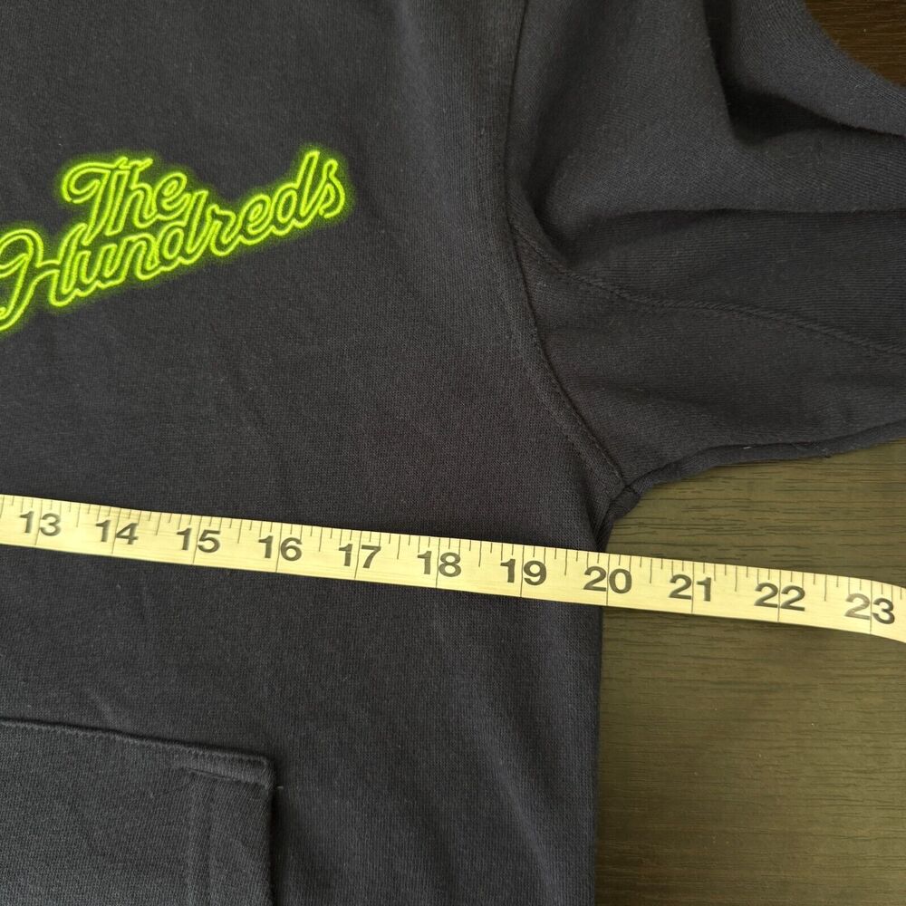 The Hundreds Hoodie Men Small Slant Logo Pullover Sweater Streetwear Skate Blue - Picture 9 of 10